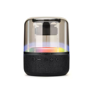 اسپیکر بلوتوثی قابل حمل پرومیت مدل GLITZ-L.BLACK